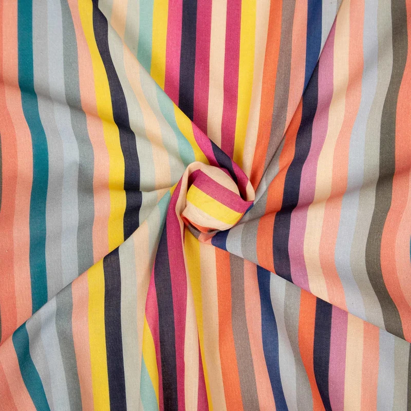 Mussola di Cotone - Gelato Stripes