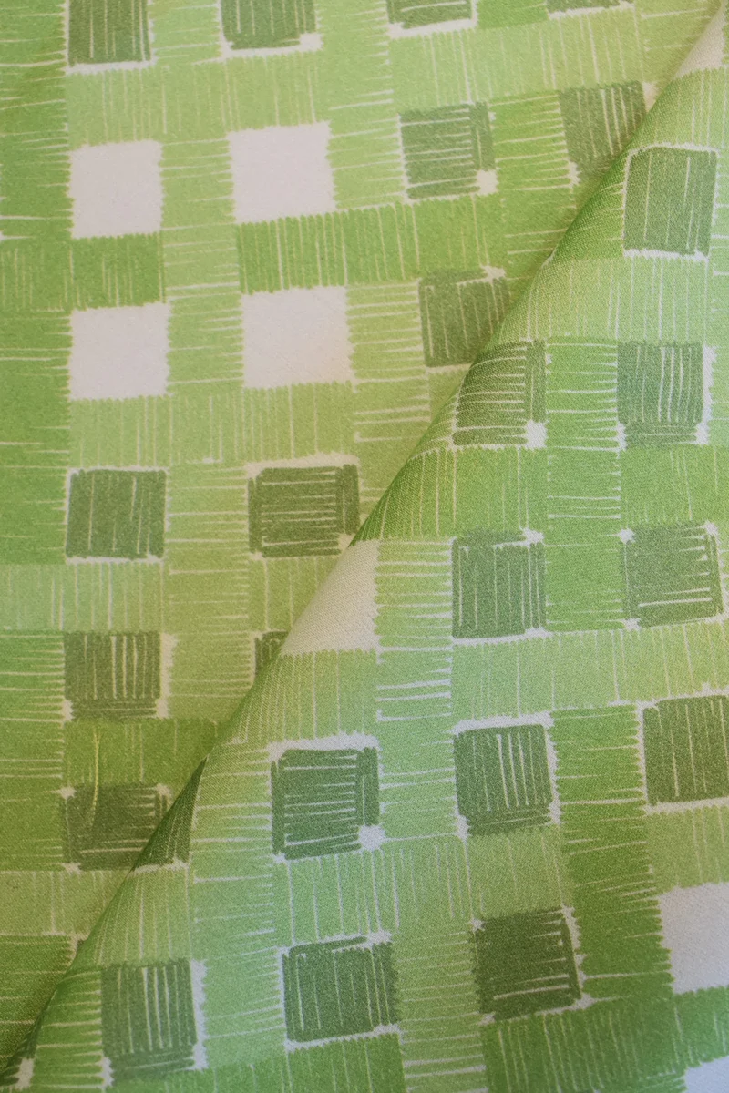 Tela 100% viscosa fantasia geometrica