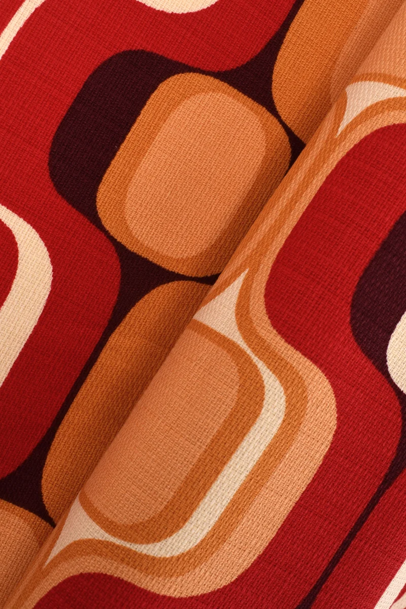 Tela stretch in cotone fantasia geometrica