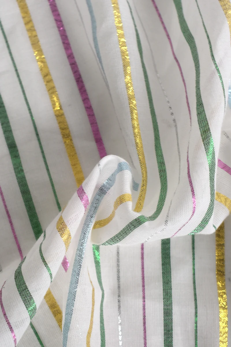 Popeline rigato in cotone