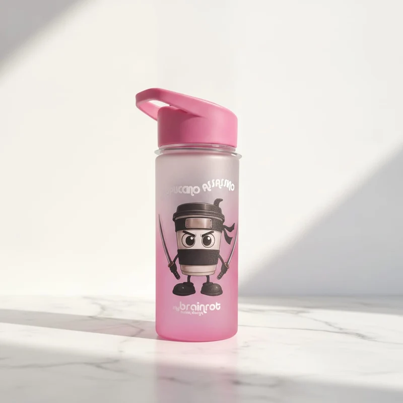 Borraccia 450ml Matt per Bambini - Fuxia