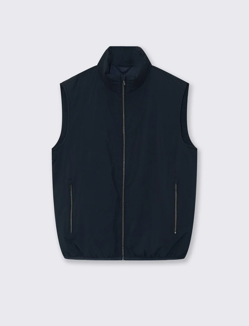 GIUBBOTTO BASIC SMANICATO - Blu