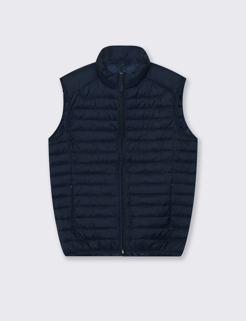 GIUBBOTTO GILET PIUMINO - Blu
