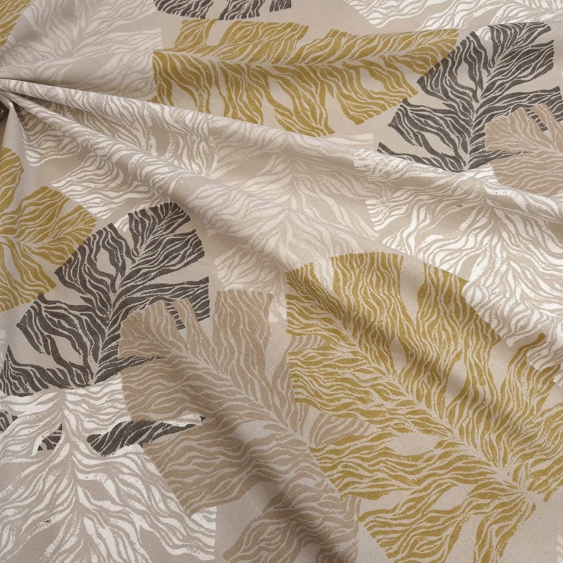 Cretonne Leggero H 160 cm - FOGLIE DI MONSTERA