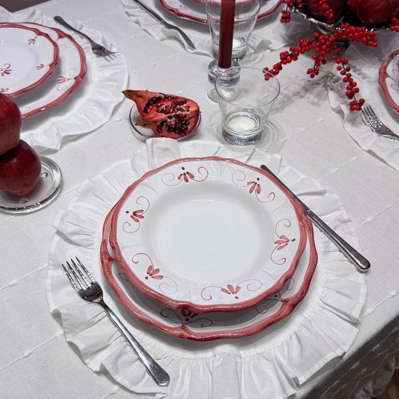 Piatto Fondo Primula Rosso