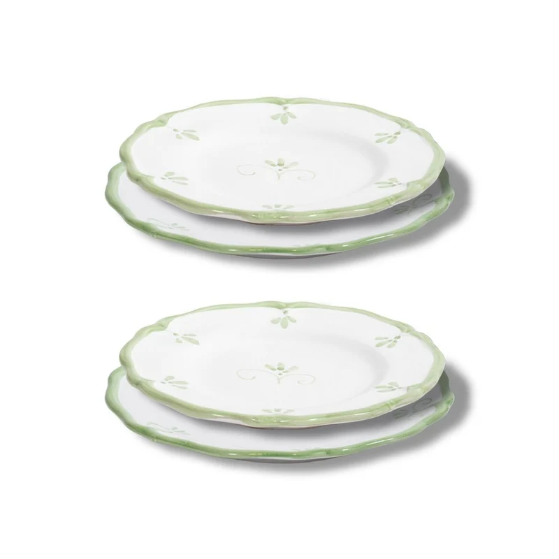 Set Piatti Primula Verdi - 2x Piani e Frutta
