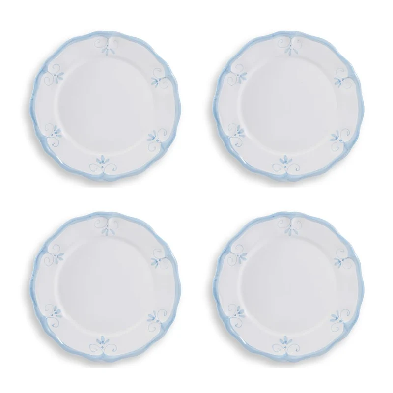 Set Piatti Primula Azzurri - 4x Piani