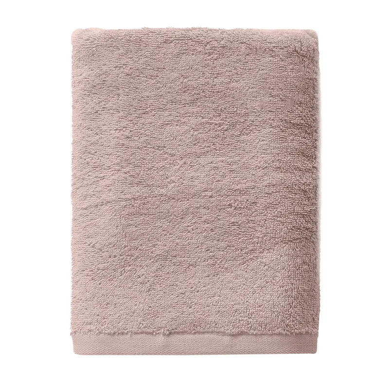 Asciugamano in Spugna di Cotone Atelier Fragrance 70x140 cm Tinta Unita Powder Pink