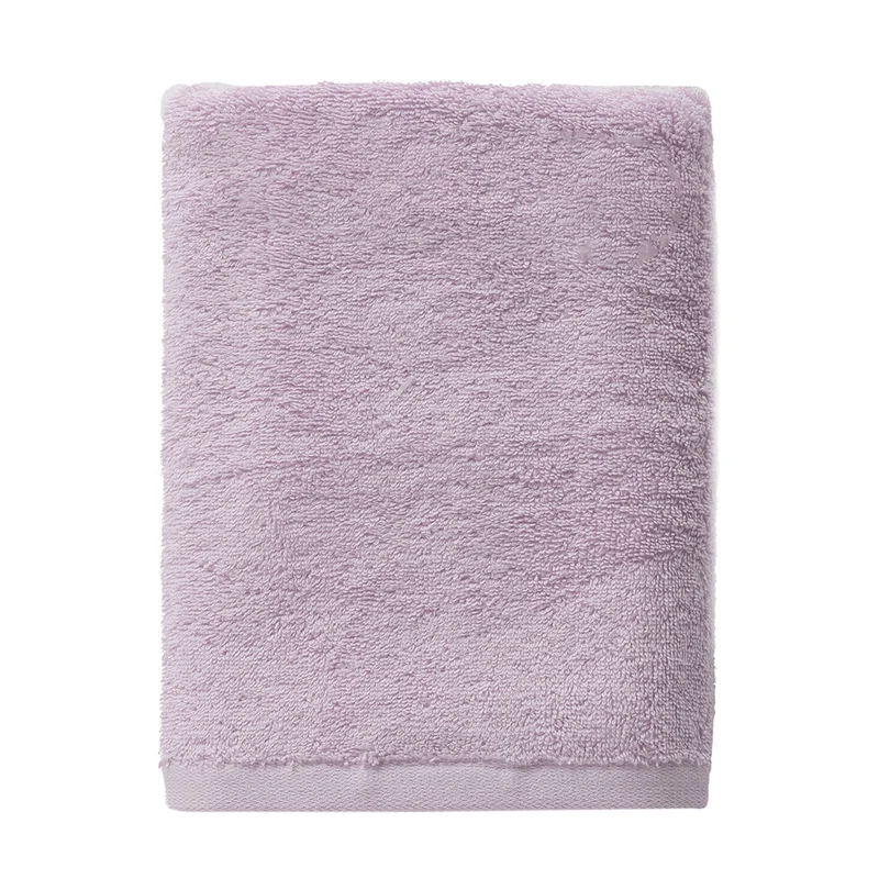 Asciugamano in Spugna di Cotone Atelier Fragrance 70x140 cm Tinta Unita Lilac