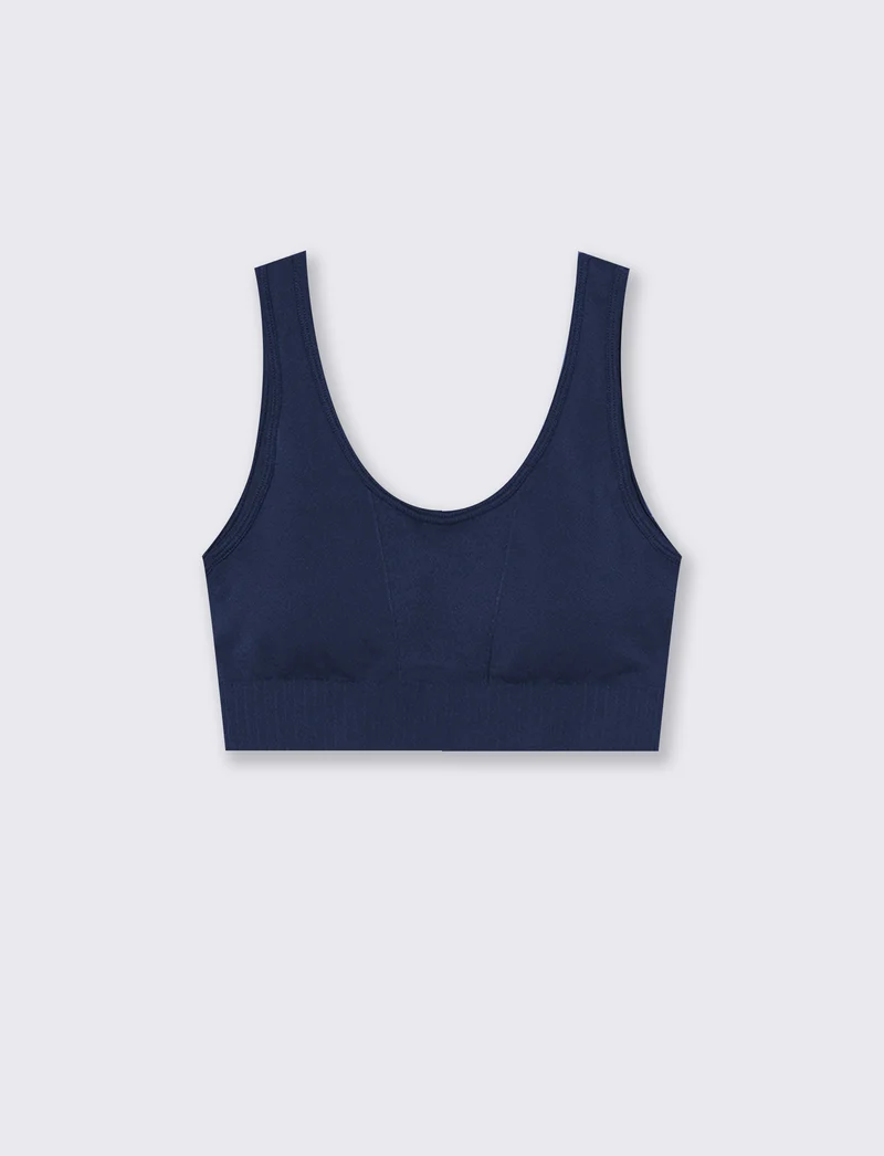 top scollo madonna - Blu