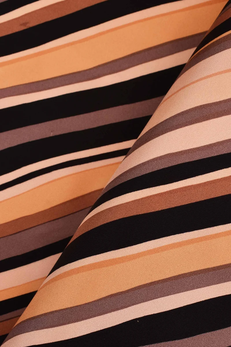 Twill 100% seta fantasia a righe