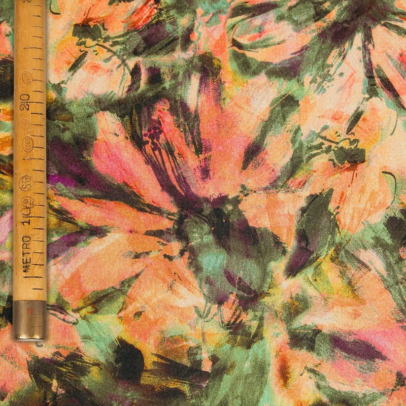 Viscosa Stampata - Flower Storm
