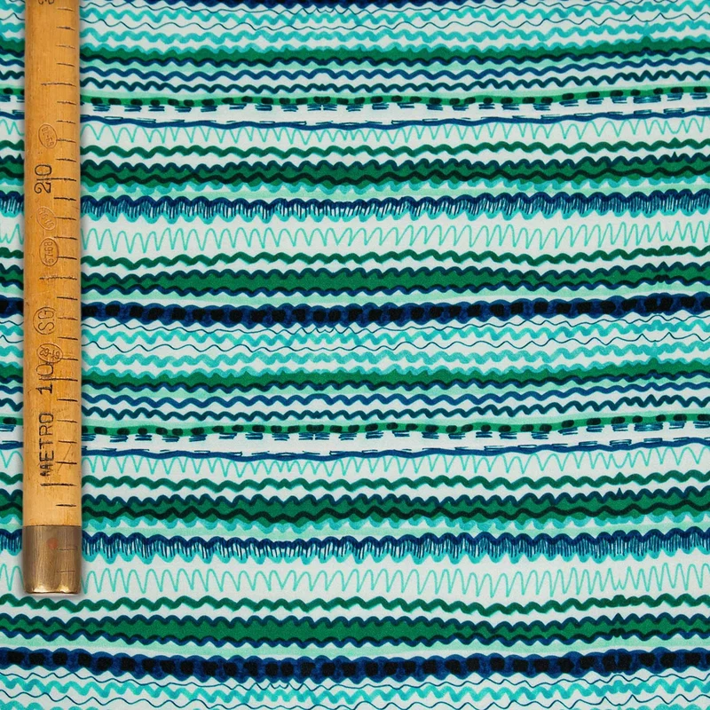 Raso di Pura Seta Stampato - Between the Lines (2 colori)