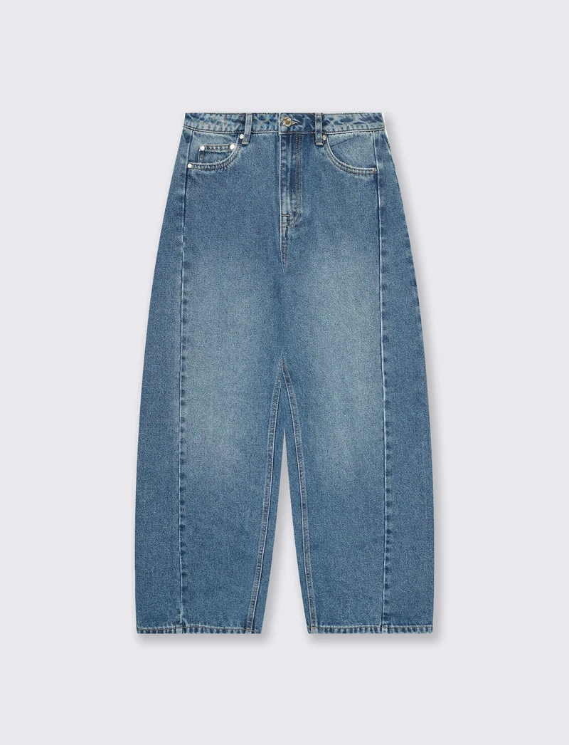 jeans 5 tasche barrel - Denim
