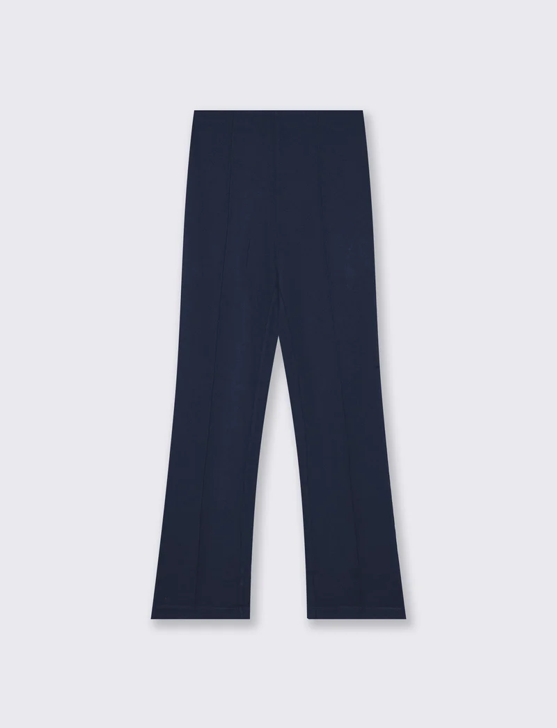 fouseaux con nerve' sul davanti - Blu