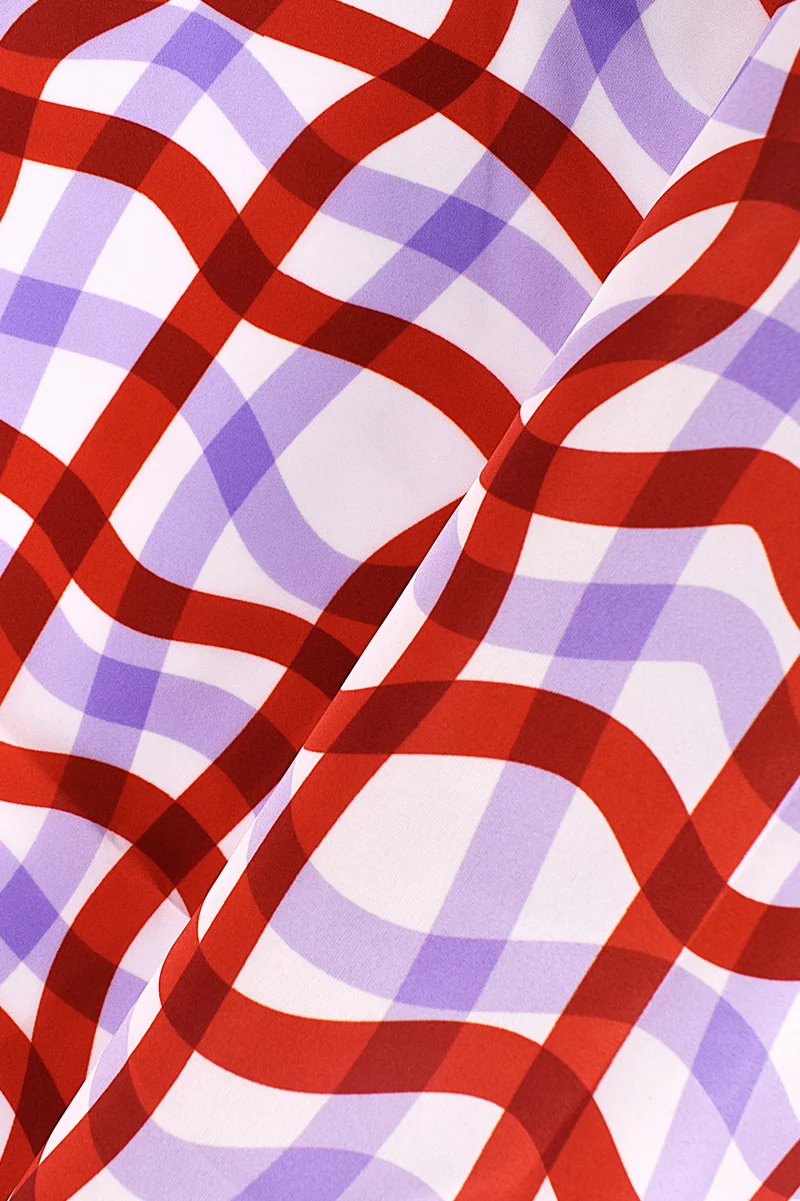 Taffetà sintetico fantasia geometrica