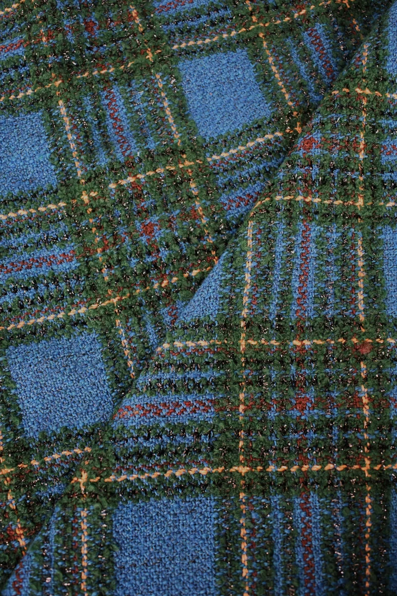 Tartan 100% cotone con lurex