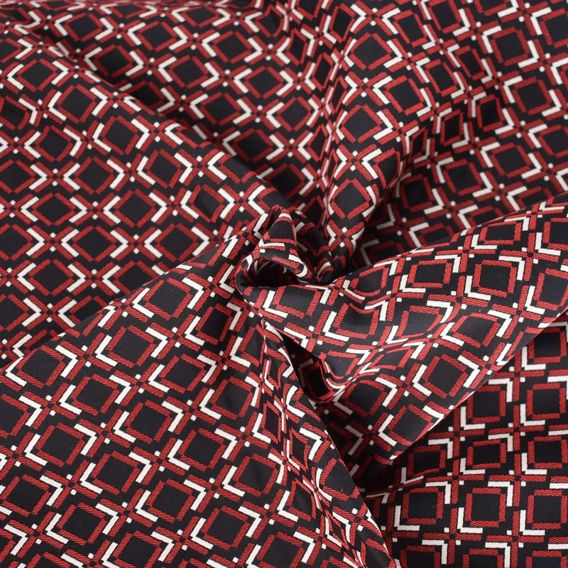 Jacquard fantasia cotone misto poliestere/nylon stretch