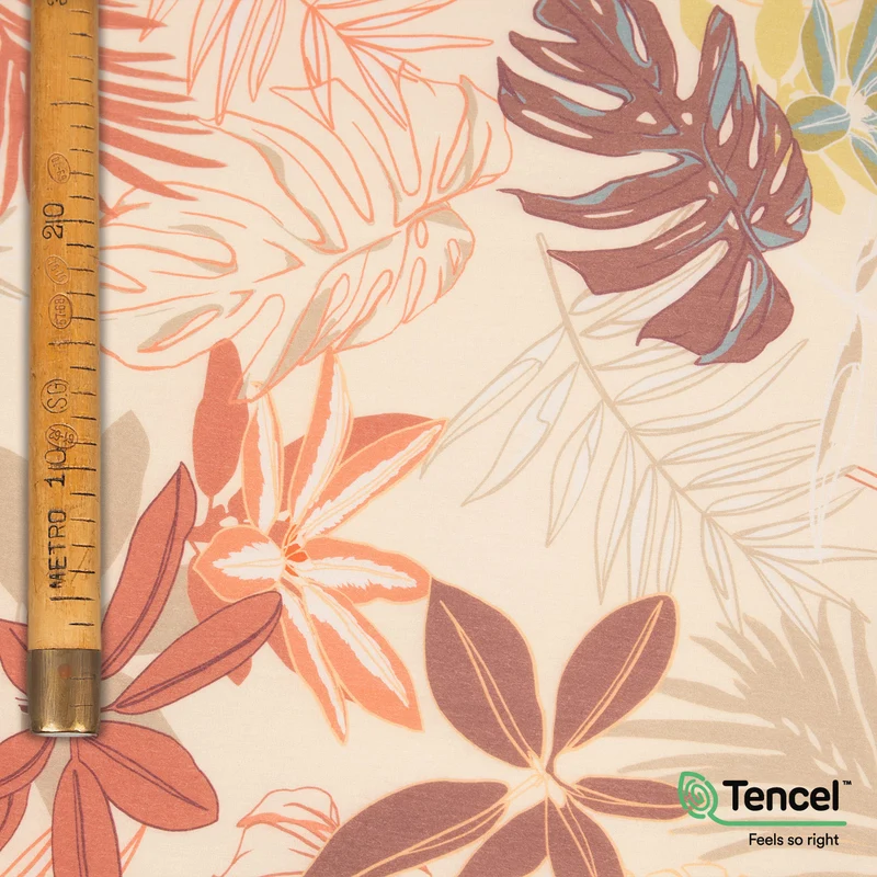 Tencel Lyocell Tropical Flowers - Copacabana