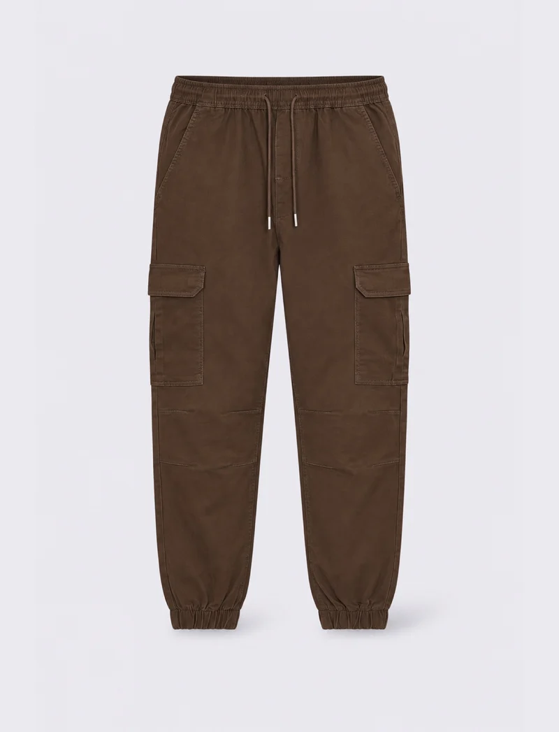 PANTALONI CARGO SLIM FIT - Moro