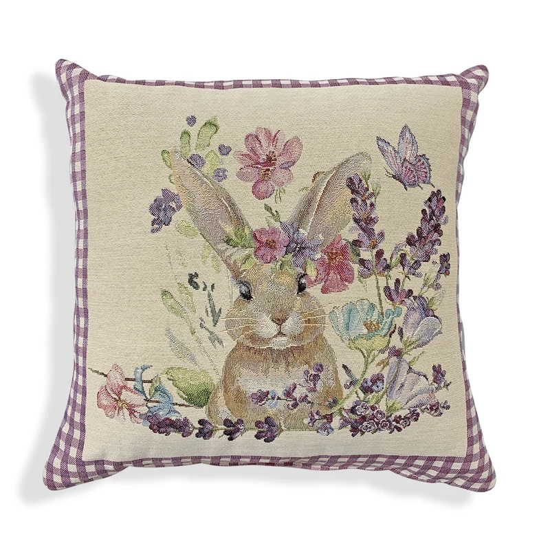 Cuscino arredo pasquale in gobelin Vingi 45x45 decorazione Pasqua dis.2 6062