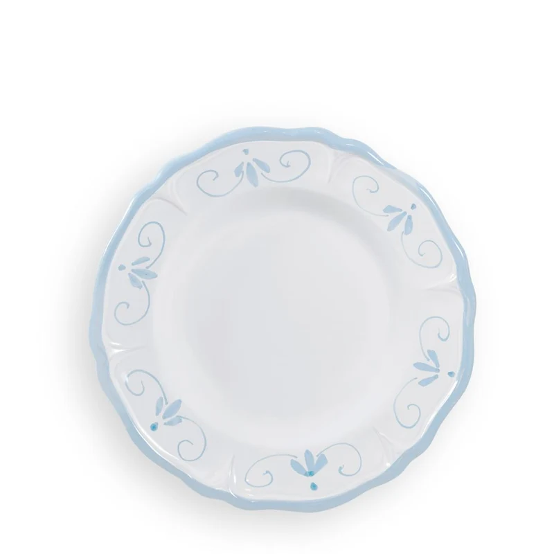 Piatto Fondo Primula Azzurro