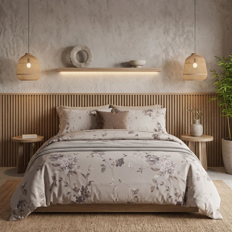 Completo Lenzuola sweet ramage Floreale in Percalle