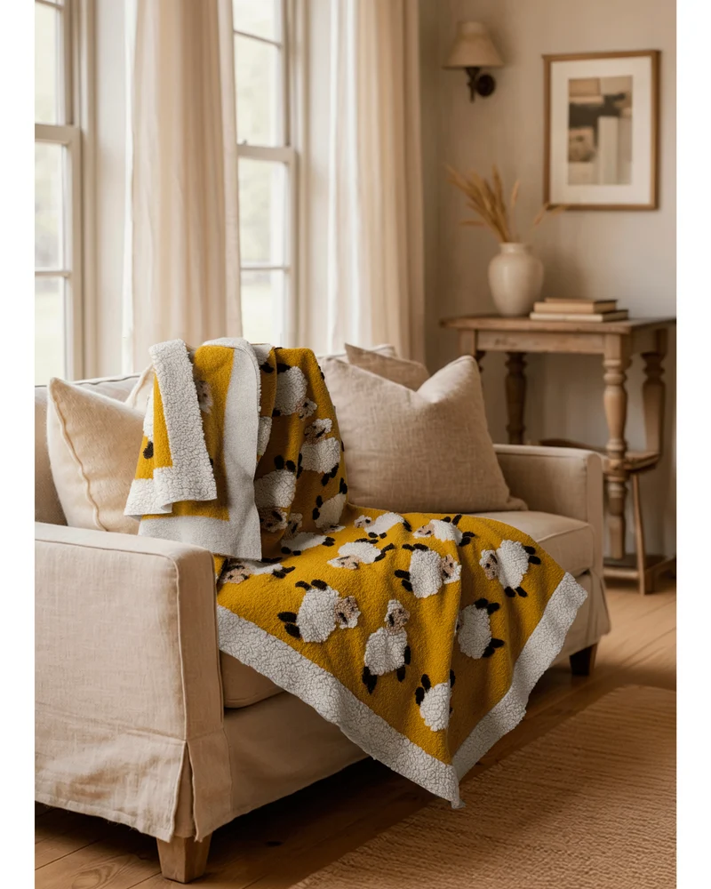 Plaid in Lana Cotta - PECORELLE