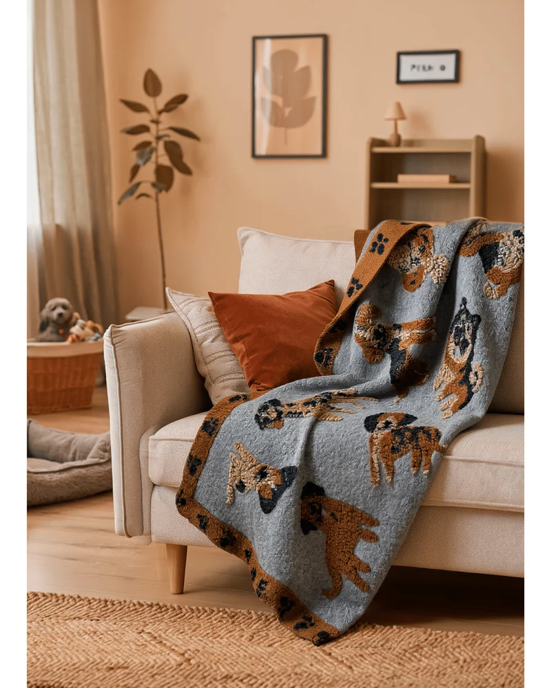 Plaid in Lana Cotta - CAGNOLINI