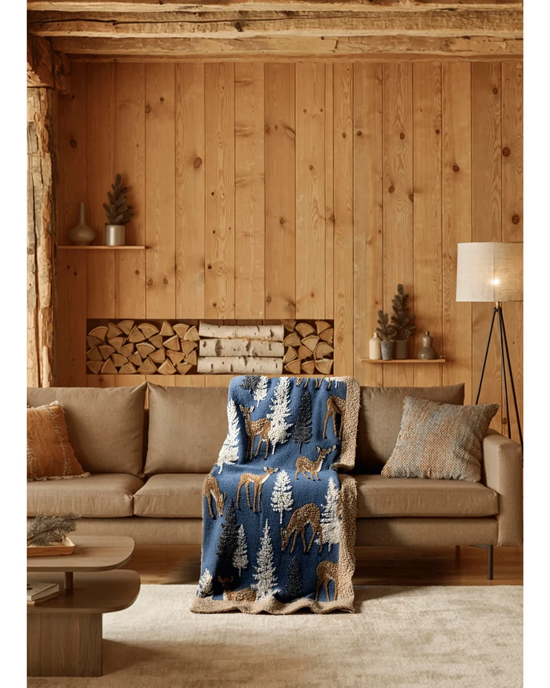 Plaid in Lana Cotta - CERBIATTI