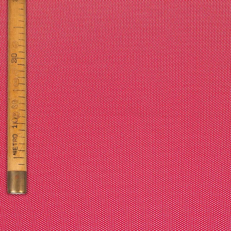 Cotone MicroPrint - Lilliput Rosso / Puntino Bianco
