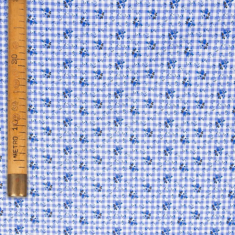 Cotone MicroPrint - Lilliput Vichy Fiorito