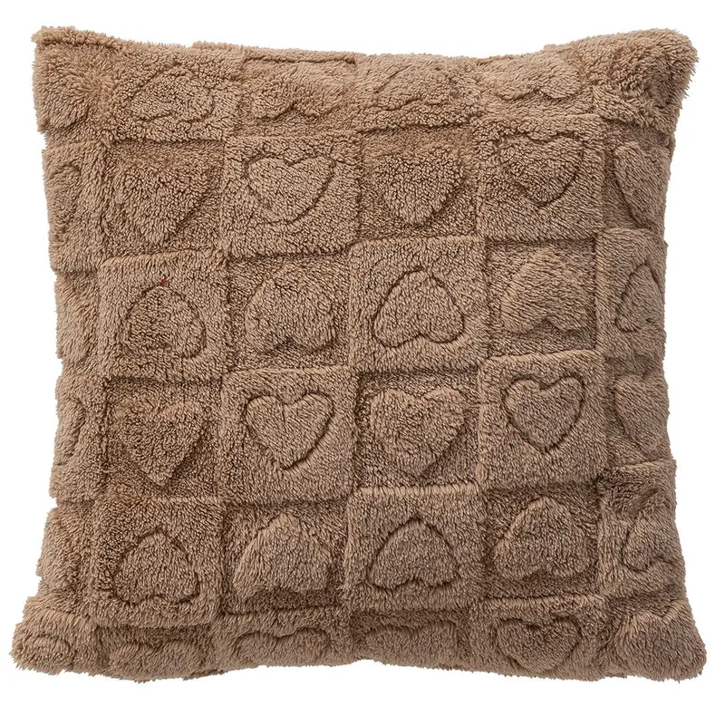 Cuscino Lovely Reindeer 40x40 Heart Beige
