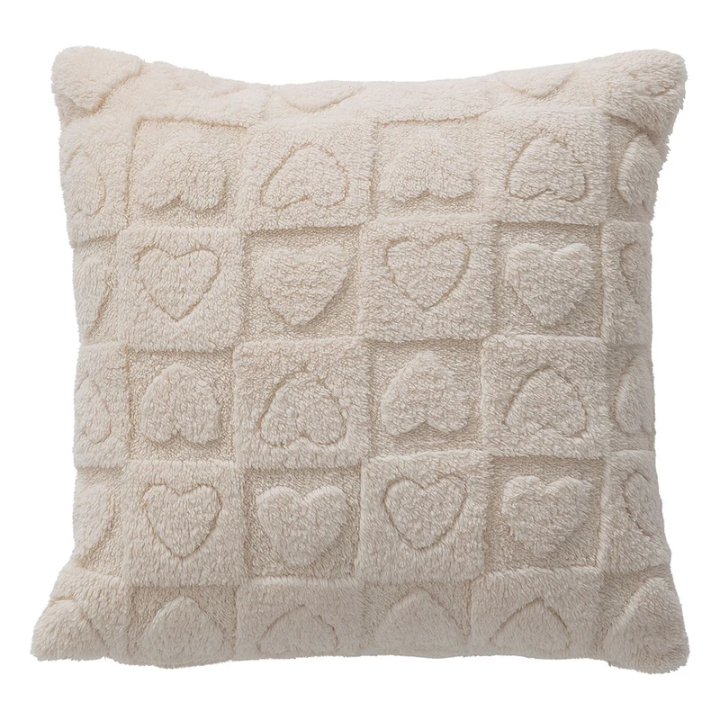 Cuscino Lovely Reindeer 40x40 Heart Cream