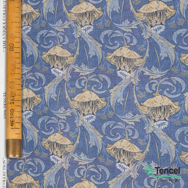Tencel Lyocell "Unique Collection" - I Fiori Blu