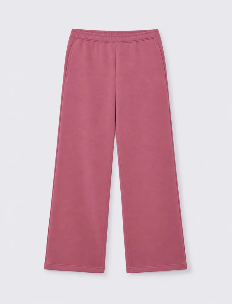 Pantalone jogger con elastico in vita - cipolla