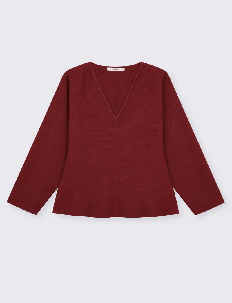 maglia ml scv - Rosso rubino