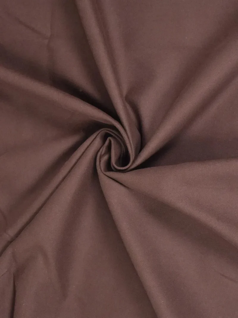 Gabardine stretch effetto velour marrone