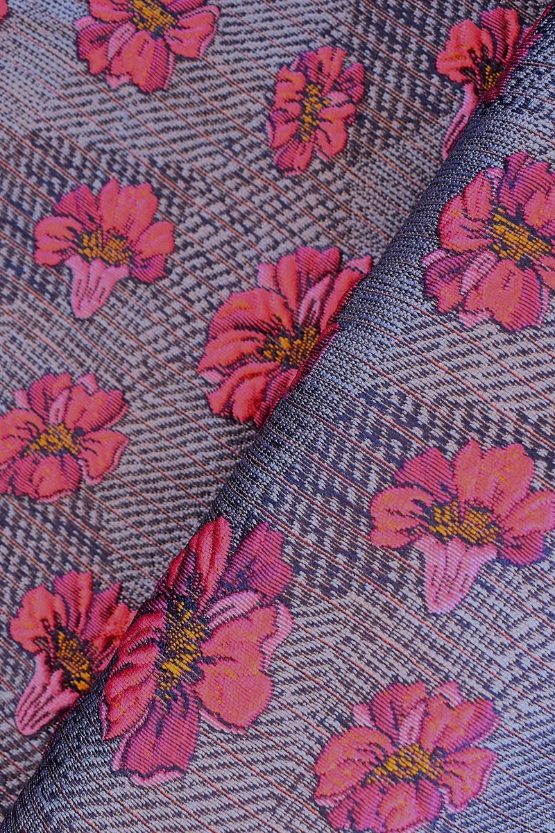 Jacquard sintetico fantasia floreale