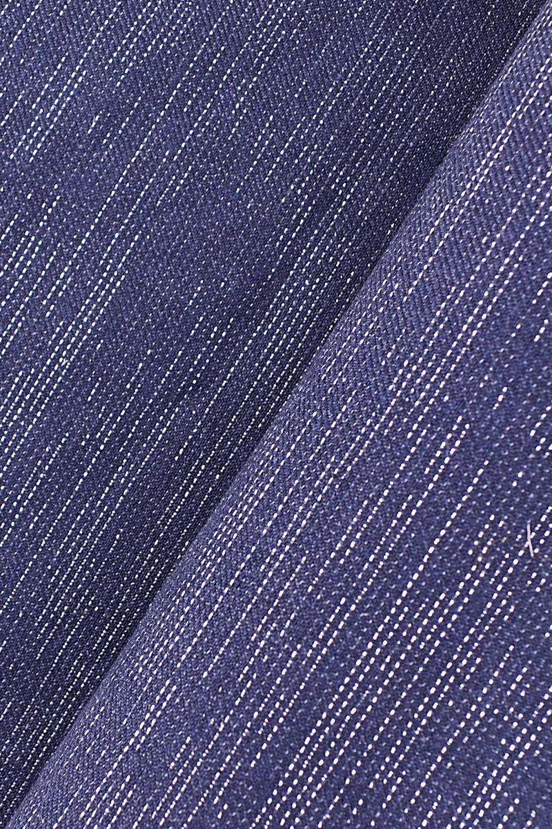 Gabardina in misto cotone con lurex