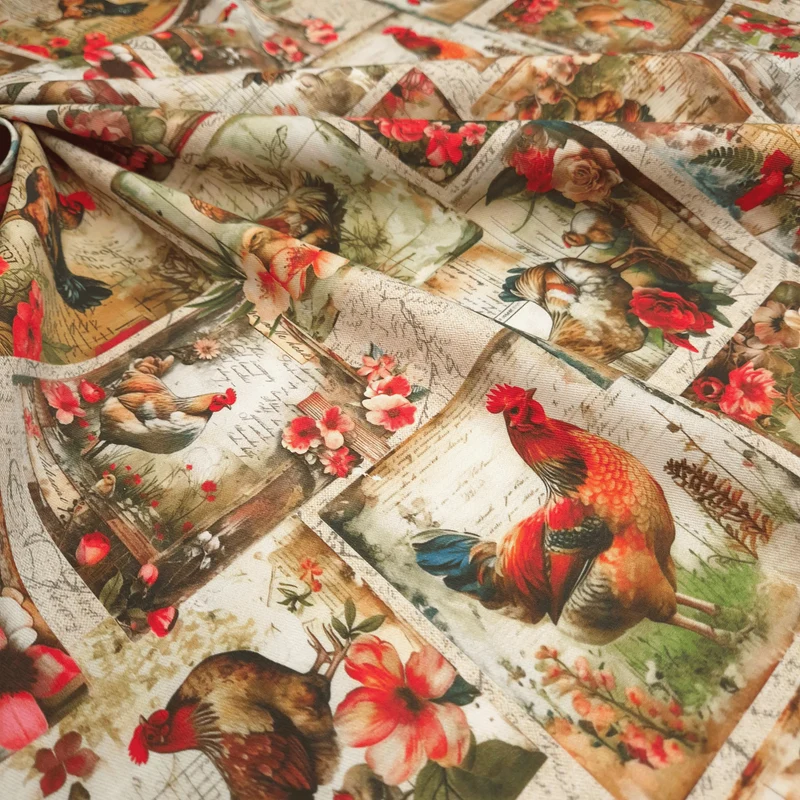 Cotone Panama Stampa Digitale H 160 cm - CORTE DEI GALLI