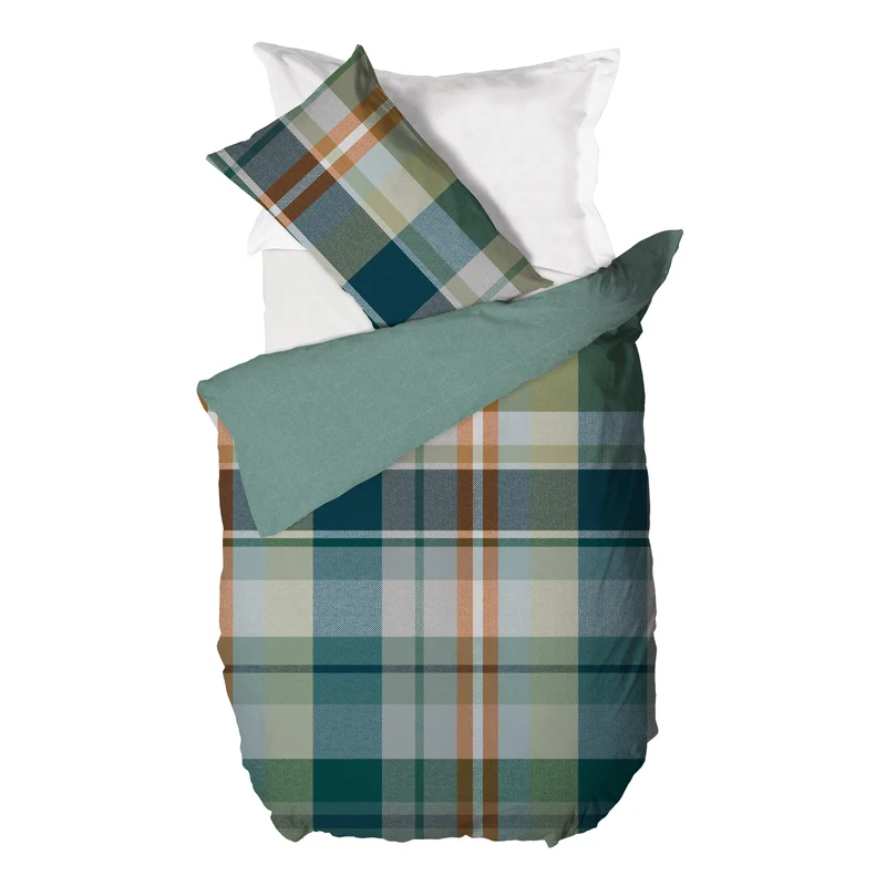 Parure Copripiumino Piazza e Mezza in Cotone con Stampa - Fantasia Wrap Me Ralph Teal