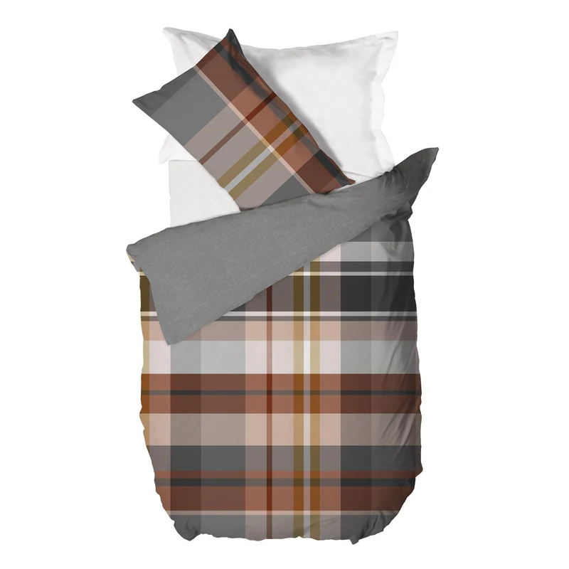 Parure Copripiumino Singola in Cotone con Stampa - Fantasia Wrap Me Ralph Beige