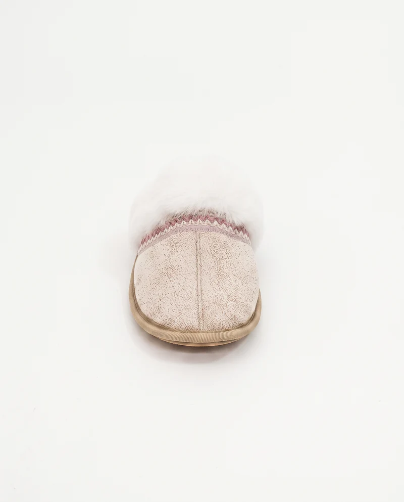 Pantofola invernale da effetto furry - Beige