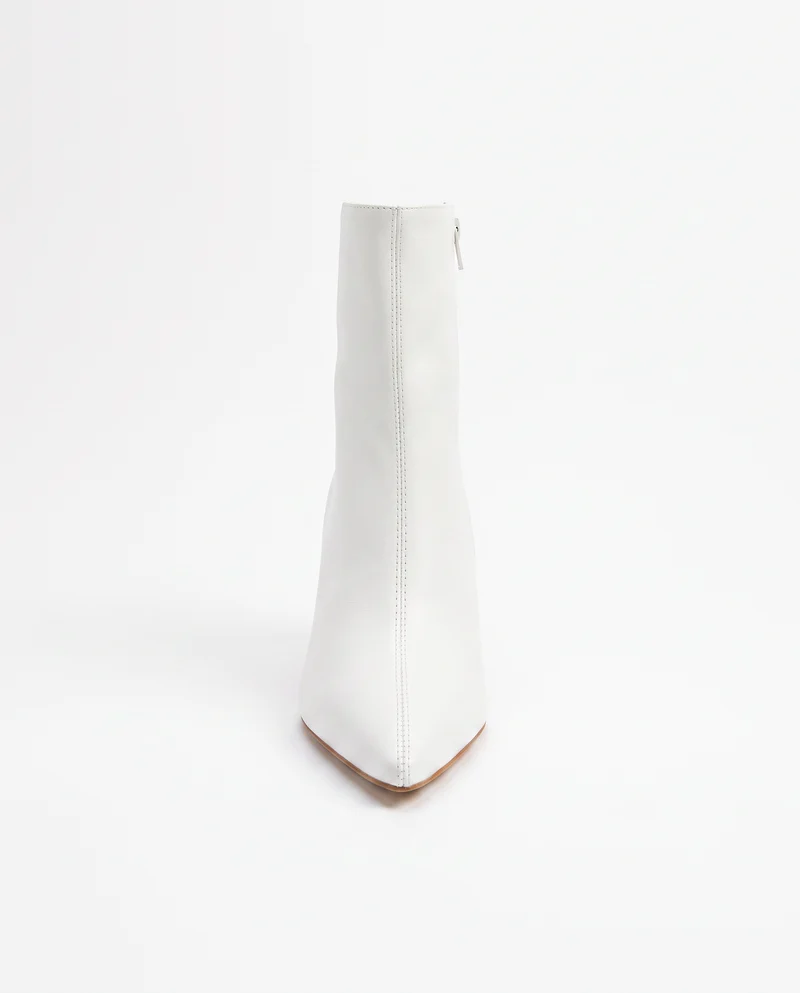 Tronchetto con tacco 75 mm - Crema