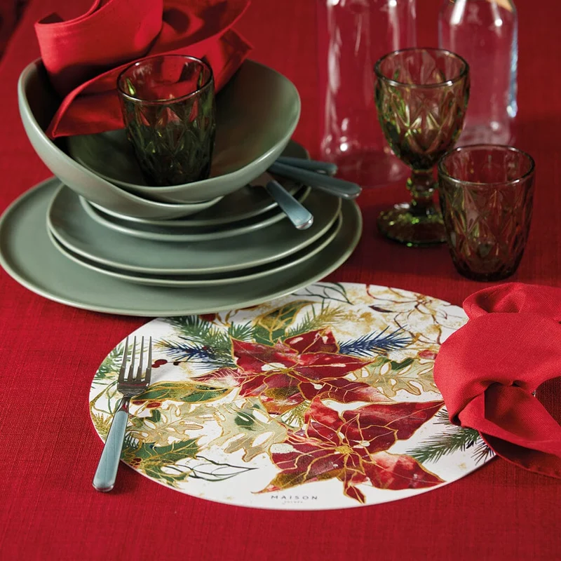 Sottopiatto in Vinile con Fantasia - Xmas Star