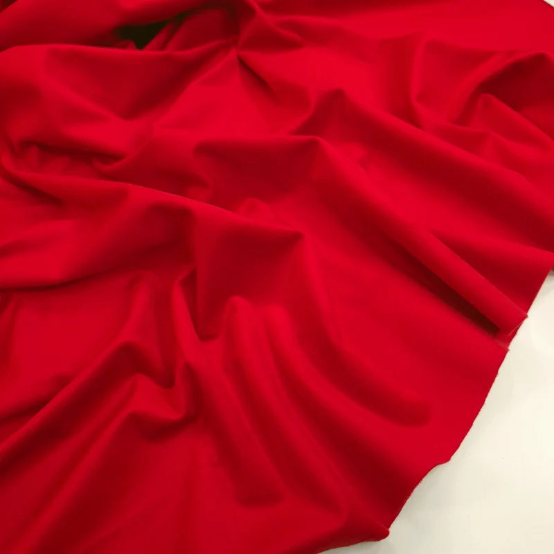 Velluto Liscio H 150 cm - ROSSO