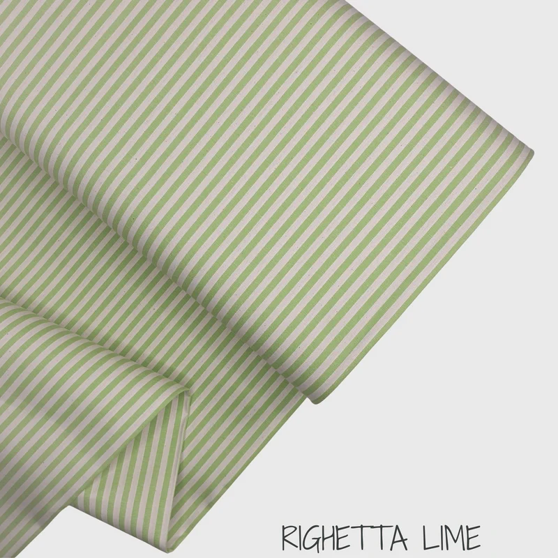 Collezione "Riga, quadretto e unito" H 180 cm - RIGHETTA LIME
