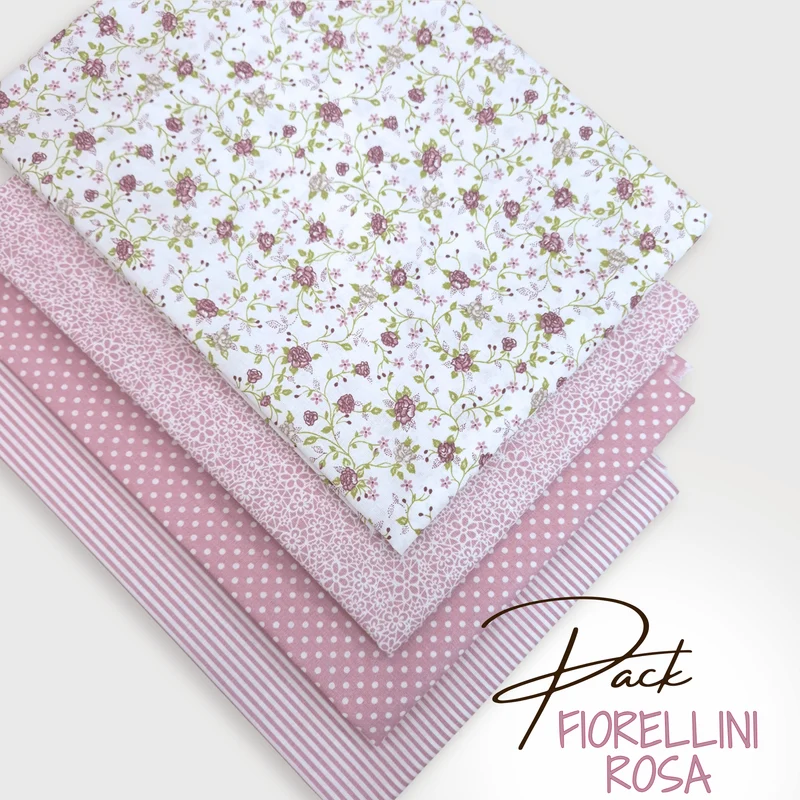 PACK FIORELLINI ROSA - 4 pezzi 70 x 100 cm