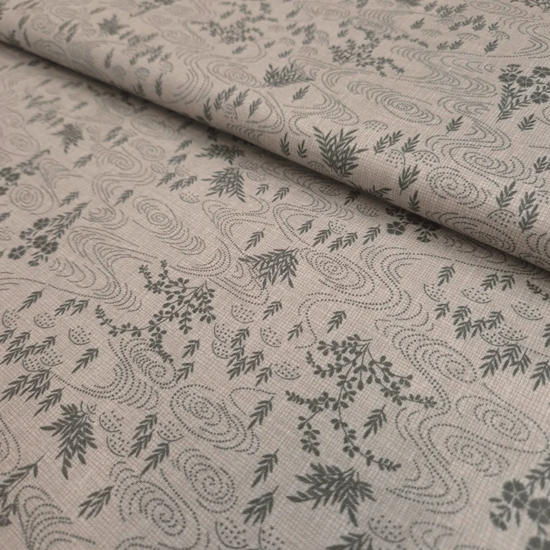 Cotone Americano H 110 cm - PAESAGGIO ASTRATTO/GRIGIO